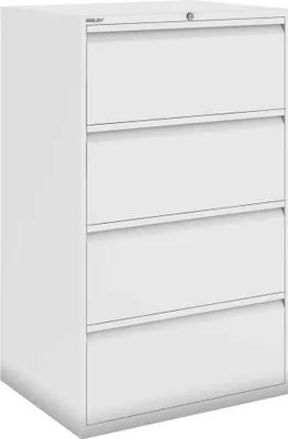 Produktbild von BISLEY DF3 Hängeregistraturschrank reinweiß 4 Schubladen 80,0 x 62,2 x 132,1 cm
