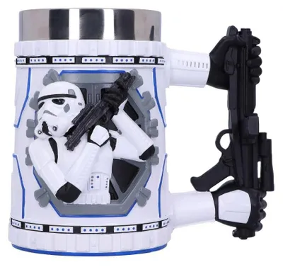 Stormtrooper Tankard, 18 cm, offiziell lizenziert, Weiß
