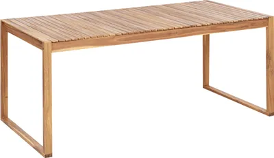 Obrázek produktu pro BELIANI Zahradní jídelní stůl světle hnědý akátové dřevo 180 x 90 cm Obdélníková deska Rustikální styl