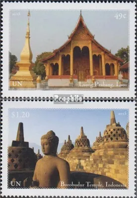 Produktbild von Briefmarken UNO - New York 2015 Mi 1481-1482 (kompl.Ausg.) gestempelt UNESCO Welterbe Südostasien