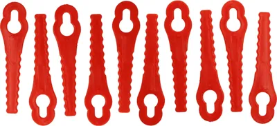 Produktbild von vhbw 10x Ersatz-Messer Ersatz für Güde 58586 für Rasentrimmer - Ersatzklinge Rot, Kunststoff