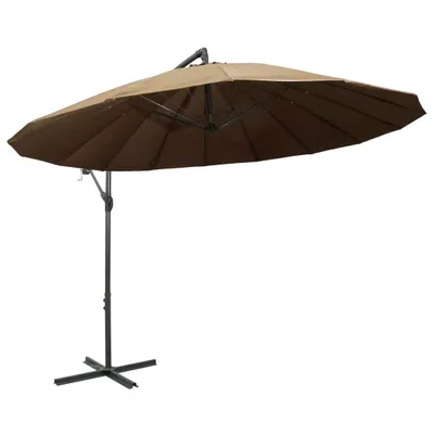 Immagine prodotto di vidaXL Ombrello semaforico taupe 3 m palo in alluminio