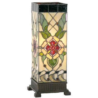 Obrázok produktu pre Stolová lampa Tiffany 18x45 cm ružová