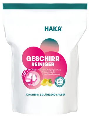 Produktbild von HAKA Geschirrreiniger 2kg wirksam gegen hartnäckige Verschmutzungen ab 50°C