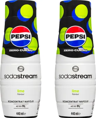 Produktbild von SodaStream Getränke-Sirup Pepsi MAX Limonen, 440ml, 2 Stück