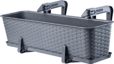 Zdjęcie produktu dla KADAX Donica Doniczka Balkonowa Podstawka Uchwyty 60cm