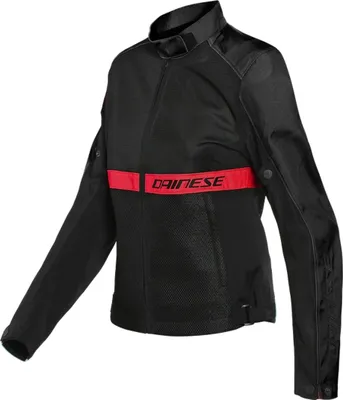 Zdjęcie produktu dla Dainese Ribelle Air Tex damska tekstylna kurtka motocyklowa, czarny/czerwony, 46
