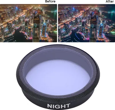 Produktbild von Nachtlinsenfilter aus optischem Glas, Anti-Lichtverschmutzung, für OSMO ACTION-Sportkamera