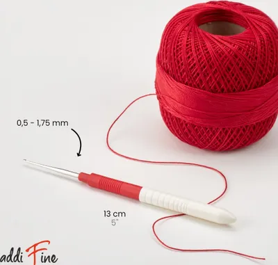 Produktbild von Addi Garnhäkelnadel mit Griff 13-0,5