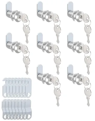 Produktbild von Set von 8 Briefkastenschlössern 30 mm mit verschiedenen Schlüsseln