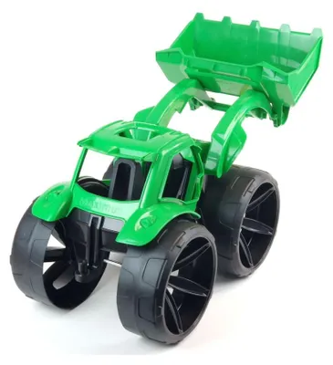 Zdjęcie produktu dla Maximus spychacz zielony + Big Blocks klocki 26 el.