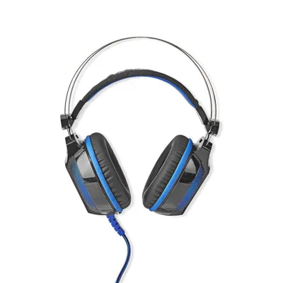 Obrázek produktu pro Nedis GHST500BK, Kabel, Hraní, 15 - 20000 Hz, 490 g, Sluchátka s mikrofonem, Černá, Modrá