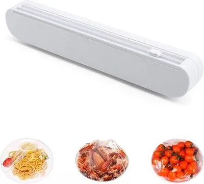 Produktbild von Famanu Folienhalter mit Cutter - Praktisches Küchenwerkzeug