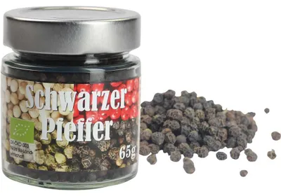 Produktbild von Schwarzer Pfeffer ganz Vegan 65g