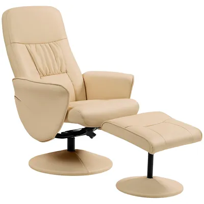 Immagine prodotto di Poltrona reclinabile - Poltrona girevole - Poltrona relax - Poltrona - Girevole a 360° - Schienale regolabile fino a 145°