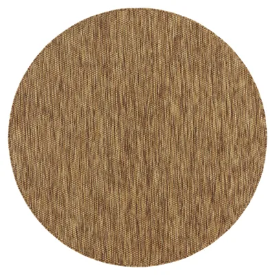 Produktbild von In- & Outdoor Teppich Flachgewebe einfarbig modern wetterfest für Terrasse Küche Grösse 160 cm Rund