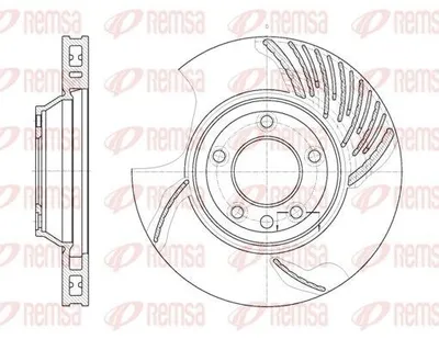 Produktbild von REMSA 6769.10 Bremsscheibe Vorne Links 350mm