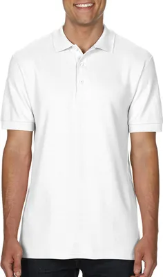 Produktbild von Gildan 85800 | Premium Baumwolle Double Piqué Sport Polo T-Shirt - Farbe: White - Größe: XL