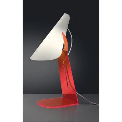 Zdjęcie produktu dla Czerwona akrylowa lampa stołowa Polilux® Calle