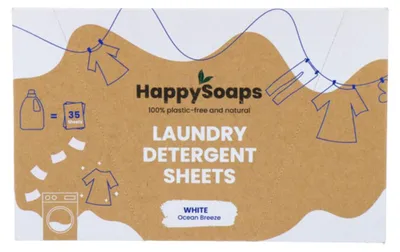 Productafbeelding van HappySoaps Wasstrips Witte Was 35 stuks