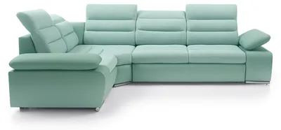 Produktbild von Ecksofa Wohnlandschaft Couch Polster Eckgarnitur Sofa Leder Eck Garnituren Neu