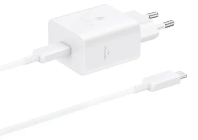 Productafbeelding van Samsung Originele Power Adapter met USB-C kabel - Oplader - USB-C aansluiting - Fast Charge - 45 Watt - 1,8 meter – Wit