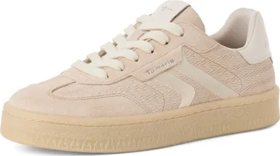 Produktbild von Tamaris Damen Sneaker aus Leder im Retro Look mit Wechselsohle 1-23723-44, Größe:40 EU, Farbe:Beige