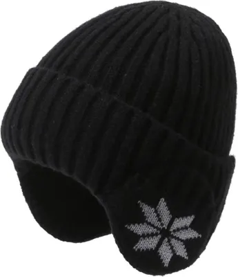 Obrázok produktu pre INF Zimná pletená čiapka s nákrčníkom pre mužov - Beanie na ochranu uší čierna