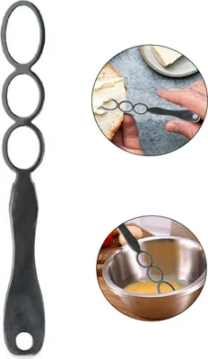 Produktbild von 22 cm Edelstahl Butterrührer, Natural Butter Blender, Manueller Küchen Schneebesen, Handmixer ohne Strom