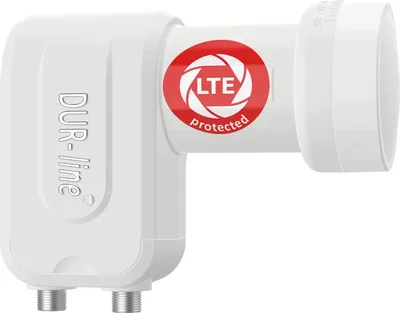 Image de DUR-line +Ultra Twin LNB pour jusqu'à 2 abonnés blanc/blanc