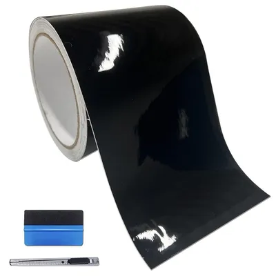 Immagine prodotto di Nastro adesivo in vinile lucido con sistema antiesplosione, 10 cm x 900 cm, colore nero