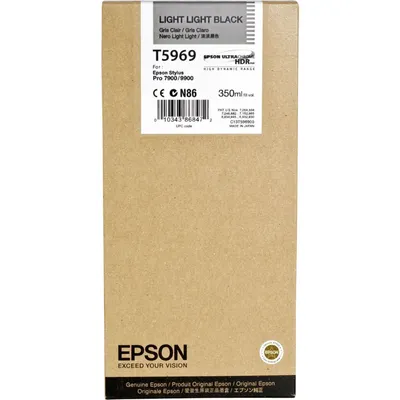 Produktbild von Epson Tintenpatrone light light black T 596  350 ml T 5969
