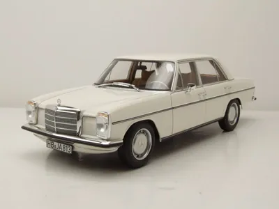 Produktbild von Mercedes 200 /8 Strichachter W115 1968 weiß Modellauto 1:18 Norev