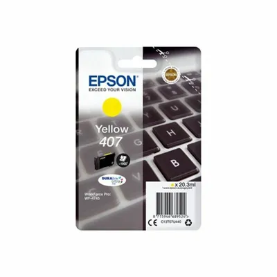 Produktbild von Epson 407 - 20.3 ml - L-Größe - Gelb - original - Tintenpatrone - für WorkForce Pro WF-4745, WF-4745DTWF
