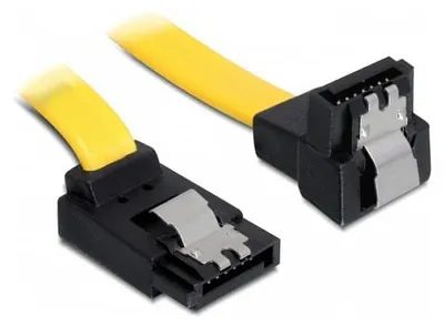 Produktbild von Delock SATA 3 Kabel 0,2m - gewinkelt