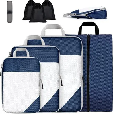 Produktbild von Famanu Koffer-Organizerset 8-in-1 - Kompressionspackwürfel
