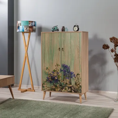 Immagine prodotto di Skye Decor, Multibox - 727, armadio multiuso, rovere Sonoma, pannelli truciolari rivestiti al 100% in melamina, 80 x 36 x 127 cm