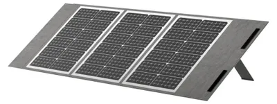 Produktbild von Tragbares Solarpanel - 100 W Solarmodul - 24,3 % hoher Wirkungsgrad - IP65 wasserdicht - 4 Stützfüße - Für Camping, Wohnmobil und Notstrom