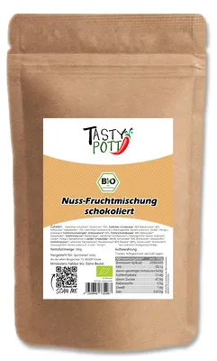 Produktbild von Tasty Pott  Nuss-Fruchtmischung schokoliert - im Beutel - 500g