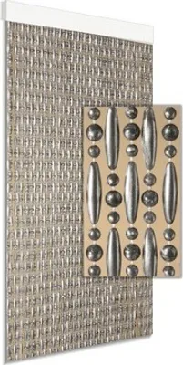 Produktbild von Türvorhang Cyprus silber 90x210 cm