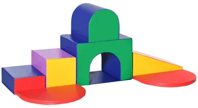 Immagine prodotto di Set 7 Costruzioni Morbide per Bambini 1-3 Anni inPoliuretanoe EPE Multicolore