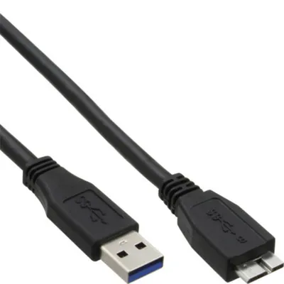 Image de InLine® Câble USB 3.2 Gen.1, A à Micro B, noir, 1m