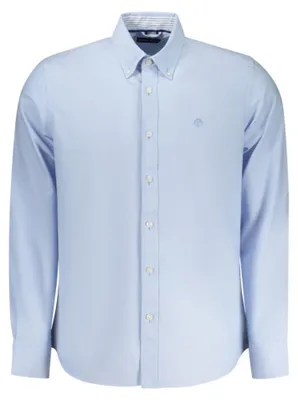 Produktbild von Langärmeliges Herrenhemd in Blau mit Button-Down-Kragen - Regular Fit