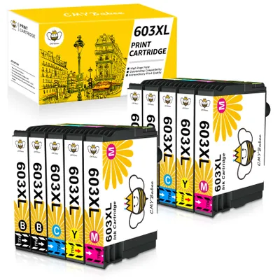 Produktbild von 603XL Tintenpatrone Kompatibel für Epson 603 XL Druckerpatronen für Epson Expression Home XP-3100 XP-3105 XP-2100 XP-4100 XP-2105 XP-4105 Workforce WF-2830 WF-2810 WF-2850 DWF WF-2835 DWF (10er pack)