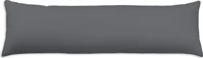 Produktbild von Seitenschläferkissen Kissenbezug Kissenhülle 40x145 cm Uni anthrazit Microfaser