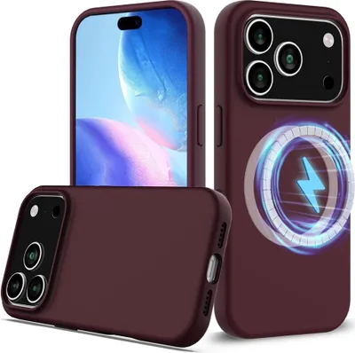 Produktbild von iPhone 18 Pro / 17 Pro Hülle - Coverup Liquid Colour Back Cover - MagSafe Compatible - Bordeaux