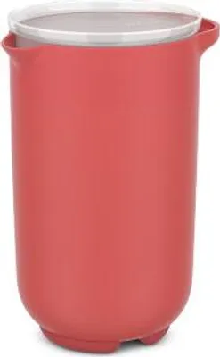 Produktbild von Mepal - Rührbecher mit Deckel Chef it - Verschließbar. in der Kühlschranktür - Rutschfester Boden für zusätzliche Stabilität - Mikrowellen- und Spülmaschinengeeignet - 1000 ml - Coral