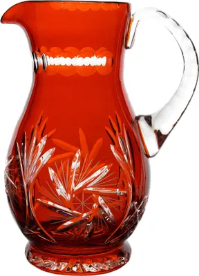 Produktbild von Krug Schleuderstern 25 cm, orange, aus Bleikristall