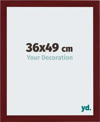 Image de Cadre photo, 36x49 cm, rouge vin, MDF, Mura
