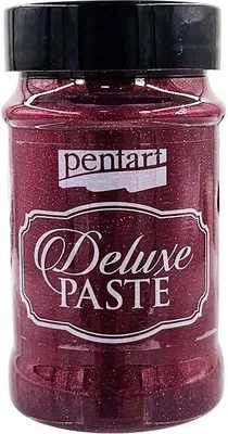 Immagine prodotto di Pasta Deluxe per effetti, crafting, per stencil bordeaux-oro 100ml - PENTART